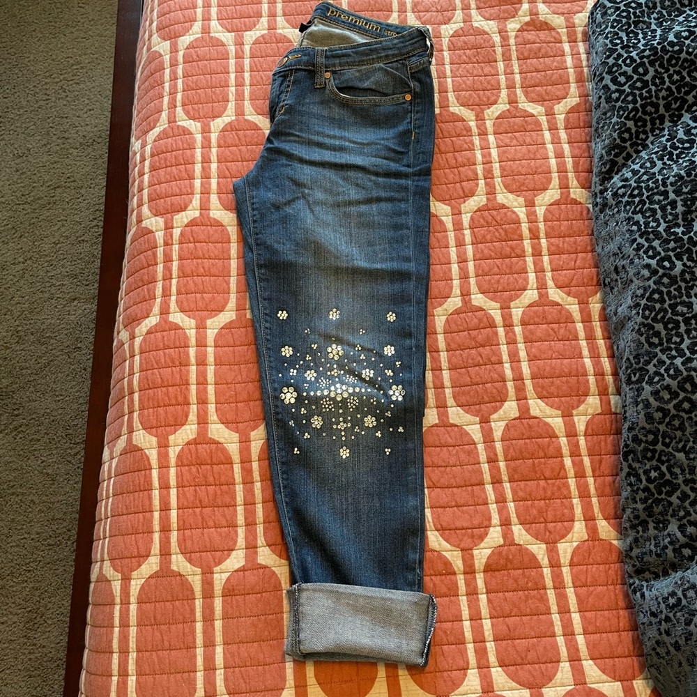 Bedazzled denim